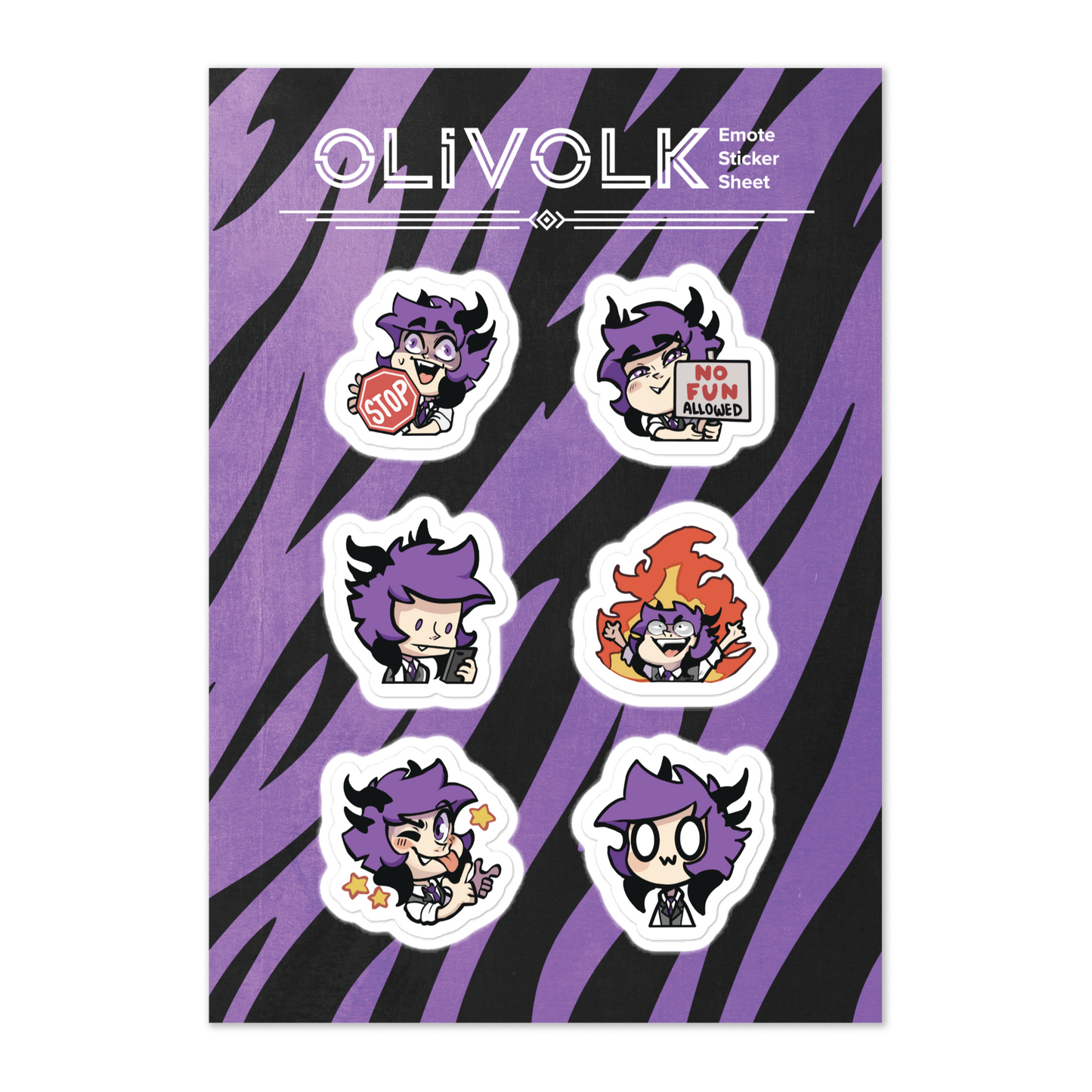 Olivolk Apex Emote Stickers