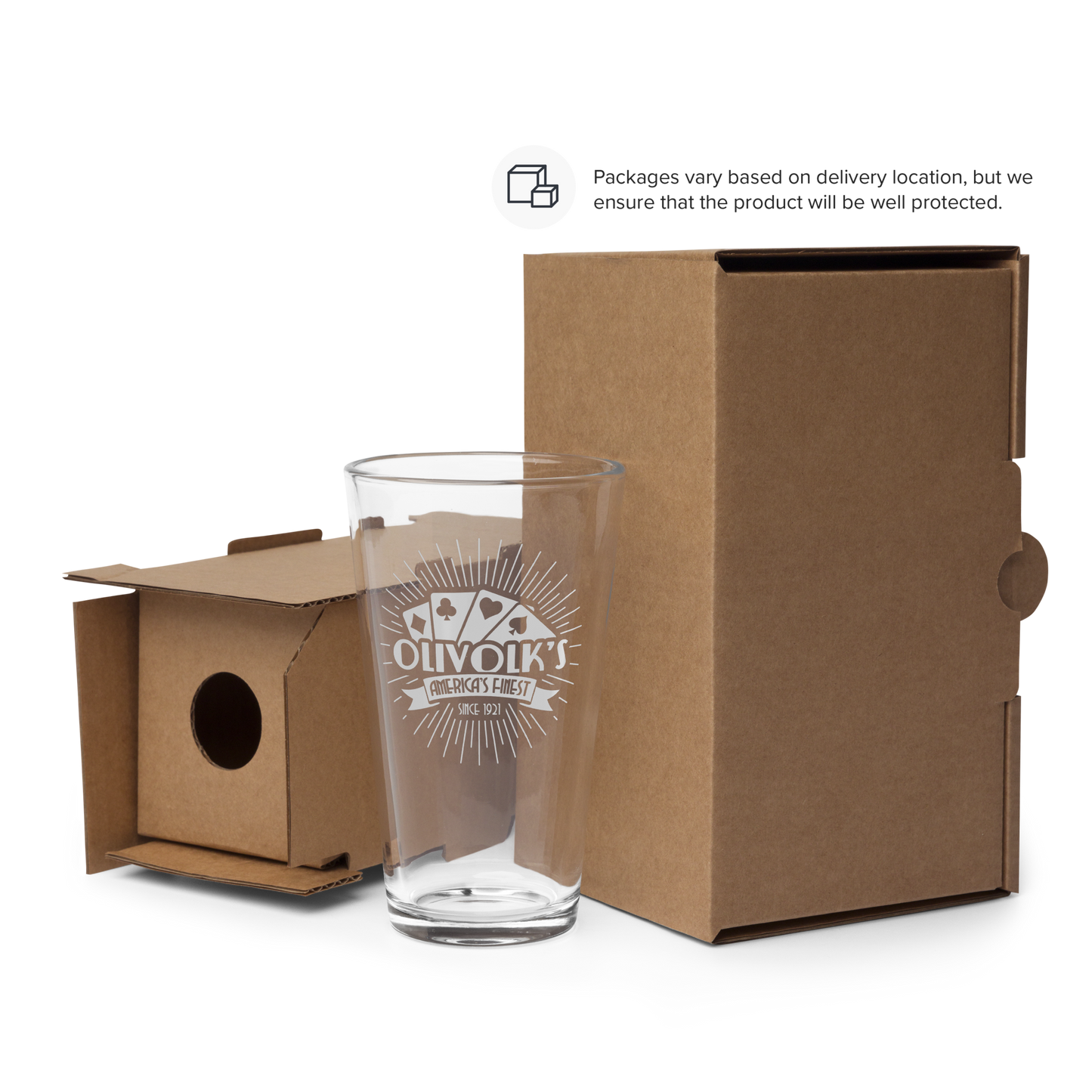 Olivolk Speakeasy Pint Glass