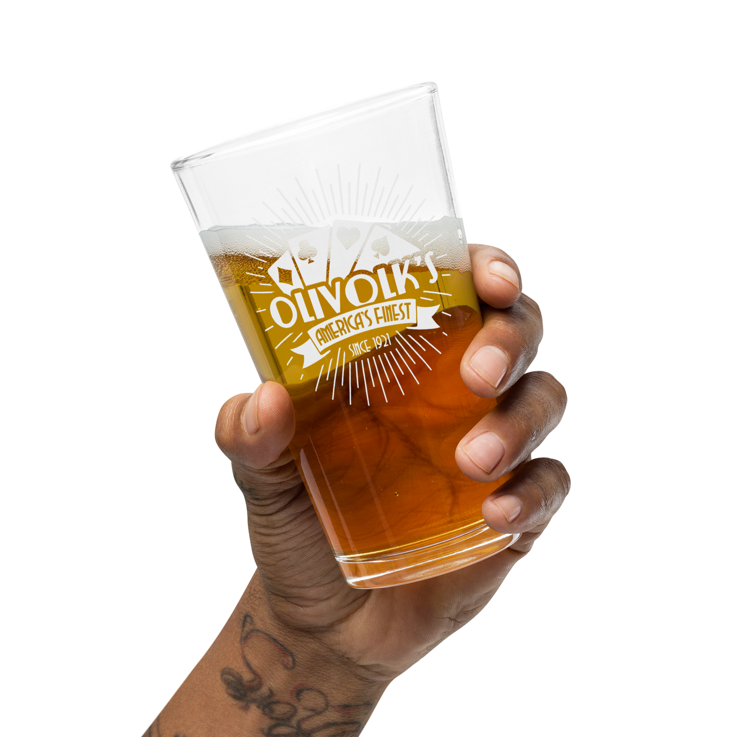 Olivolk Speakeasy Pint Glass